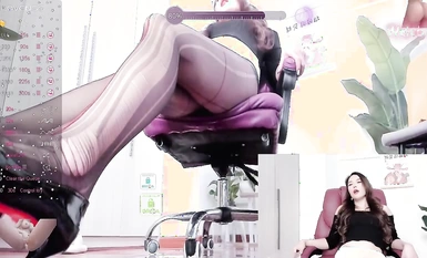 オフィスホワイトカラーロングレッグ女神のカイシンベイビー (3)