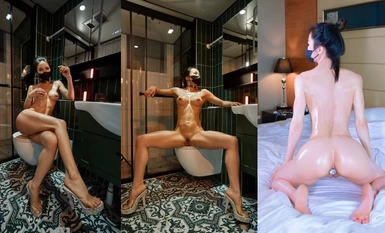 24萬粉極品魔鬼身材擼鐵健身女神【赫拉】最後一期，裸體健身紫薇高潮嘶吼，力量感表層下是反差的騷浪感更能挑起征服的慾望 合集（2）