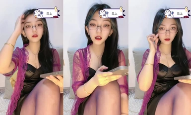 B역 대비 복지지 [검은 비단 작은 엄마 사랑 부족 버전] 라이브 더블 비디오 앵글 개인 촬영 복지 (5)