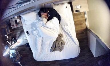 Pink student and black guy have sex three times in a row (1)