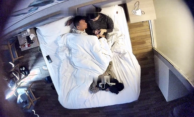 Pink student and black guy have sex three times in a row (1)