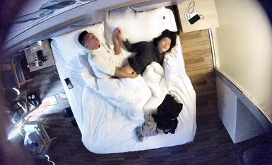 Pink student and black guy have sex three times in a row (1)