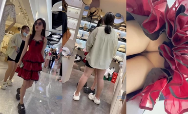 Seorang gadis kolej terkemuka yang membeli barang murah dan pergi membeli-belah dengan rakan sebilik dan kawan baiknya