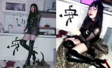 安女王-特地換上一套女王裝束3分鍾