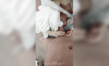 욕망 대비 미소녀 [부드러운 토끼 Lt774523412] 로리타 작은 사랑스러운 바 미츠바, 가벼운 꽃 결혼 일본 귀여운 로리타 법적 로리 화이트 실크 로 니앙 입장에, 부드러운 귀여운 좋은 행동이 아빠라고 망했다!