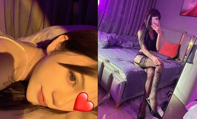 頂級炸裂高能預警！比女人還女人高顏值紋身極品TS娘【李鑫柔】私拍，能攻能守能足能口技術一流直男最愛合集（4）