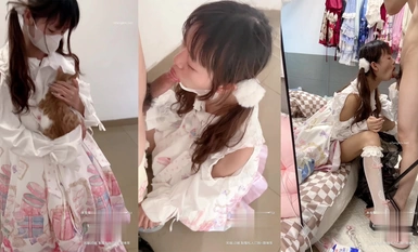 Lust contrast beautiful girl [soft rabbit Lt774523412] soft budding little cute building road exposed to teach pop, big long legs beautiful girl pure and sexy and coexist Who does not like so active little harassment bitch it?