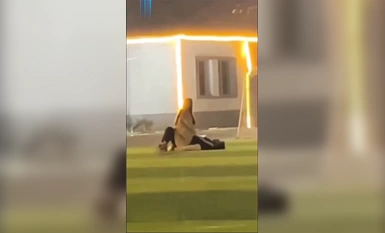 Shake and Eat Shanxi Changzhi Vocational and Technical College 学生が運動場でセックスをしている。