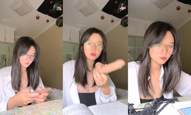 สาวแว่นไร้เดียงสาอยากทานยาลดเมลานิน (4)