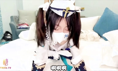 Chun'er - Ang pinakamainit na kasintahan na si Barbara COS ay creampied