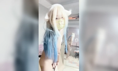 สาวสองมิติ ~ [เด็กสาวที่ไม่มีใครรัก] คลิปเต้านมในหอพัก ~ เปลื้องผ้า ~ การแสดงช่วยตัวเองพร้อมอุปกรณ์ประกอบฉาก (4)