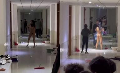 Hôm nay, một nữ sinh viên Đại học Sư phạm Jining ở Nội Mông đã cởi hết quần áo và làm ồn ào trong khu ký túc xá nam khiến nhiều giáo viên mất kiểm soát.