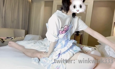 00 순수 여고생 〖윙크가 귀엽다 윙크333〗 후 부드러운 부드러운 미소녀 활동적인 타고 부드러운 비명도 머리에 사람을하자 사랑스러운 외모 초 대비