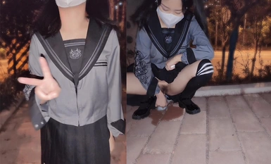 対照的な岬のビッチ - [胡九山（元小牙の妹）]オリジナルのエクストリーム・アウトドア タクシーに追いかけられる 配達員に怯える