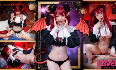 RAS-179 Penampilan lucah Succubus Liz sebagai hamba seks tenggelam dalam kemaluannya