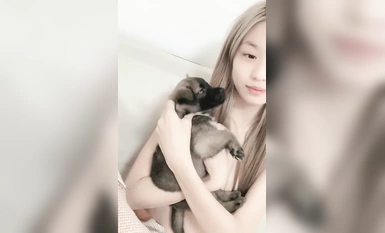 天花板級別，校花心動女生【初戀女友】人如其名，校園風鄰家妹妹，一線天粉嫩白虎鮑魚 (8)