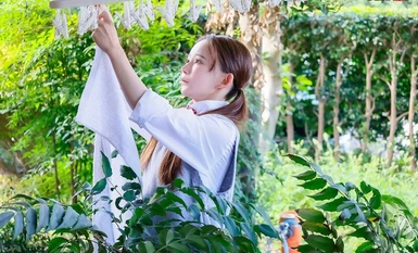 SDMF-040 我的父親，一位著名的廚師，在準備餐廳的新菜單時正在舔我的身體。柚香三好