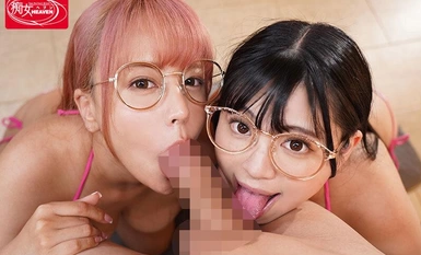 CJOD-416 地味メガネ巨乳肉感むちむちボディに挟まれて何度もイカされるW密着おっぱい無制限射精ソープ 花柳杏奈 夕美しおん