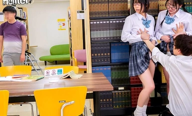 HUNTC-003 パンチラで誘う小悪魔女子○生の狩り場は図書館！図書館で女子○生のパンチラが見えた！ラッキーと思ったら女子とやたらと目が合う。そして女子○生は