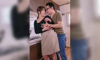 [モザイク破壊]JJDA-018 試験本番に向けて頑張る童貞学生に仕方無く揉ませてあげた優しい優しい巨乳主婦 若月みいな