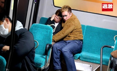 [モザイク破壊]NHDTB-668 痴●師にパンストの中で手マンされ濡れシミができるほどイキ潮を吹きまくる美脚女5