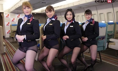 [马赛克破坏]SDDE-643 穿着 "制服、内衣、裸体 "跨坐在阴部的招待 飞机 13 Gani-grotto cowgirl flight 黑色连裤袜 ver.