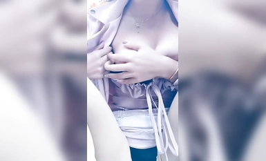 野戰達人@戶外大胸妹 戴著跳蛋踏青肉搏福利秀 (23)