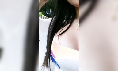 野戰達人@戶外大胸妹 戴著跳蛋踏青肉搏福利秀 (3)