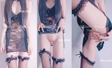 軟甜糯米糍 黑色蕾絲