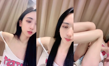 【甜桃】高挑模特身材~黑絲長腿~勾引脫衣秀 (10)