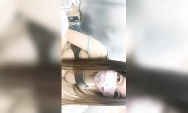 Big-breasted college student@Private custom-made dormitory scale welfare show (6)