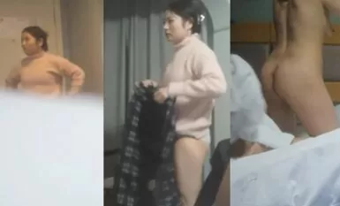 91最新流出 肥猪哥是单位的小领导 和河南的美女同事出差 小旅馆办了她 突然老公发视频通话 糊弄过去了继续操