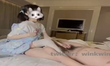 윙크는 귀여운 윙크] 첫 대규모 섹스 비공개 촬영 - 귀여운 여학생 눈 가리고 타기 노 콘돔 다시 내 사정 클로즈업 HD 720P 원본 버전 (1)