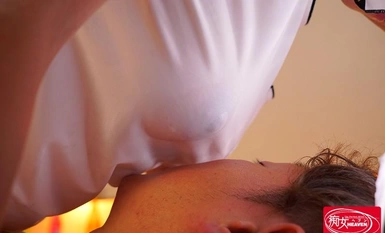 [马赛克破坏] CJOD-185 I罩杯大胸美容师的无胸罩诱惑射精按摩十香凛奈