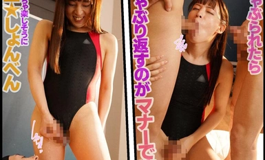 [モザイク破壊]NVH-021 競泳水着で強化アナル開発合宿！ニューハーフ逆アナルセックス！ ちびとり