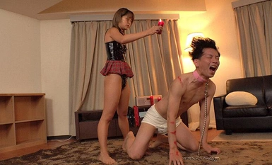 [馬賽克破壞] DNJR-120 女王是蘿莉專長 渚美月