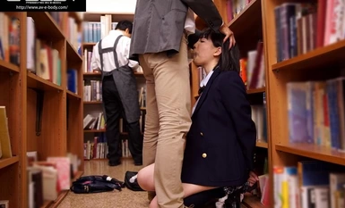 [モザイク破壊]EBOD-565 孕ませ図書館痴● 拒否もできず、声も出せずに膣内射精されるがままイキ堕ちた地味で巨乳な女子校生 鈴木心春