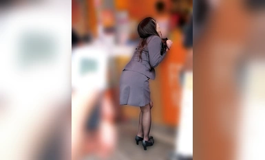 SKMJ-497 Walk with Amateur Beautiful Girl and Remote Vibrator 9 - Office Lady in Black Pantyhose - "Hindi na ako makapagpigil...//" Ang mga office ladies na naka-black pantyhose ay nanginginig at nag-cum sa mga tao! Ang erotikong switch ay na-on