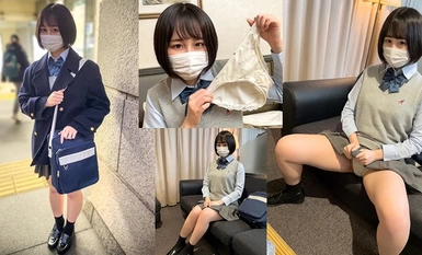 534CRT-062 Memakai selama 17 jam [Penggambaran peribadi] Seluar dalam putih dari kelab drama ③_Video Intercut dengan pelajar kepujian yang terlalu merajuk