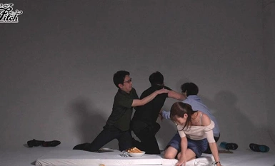 [モザイク破壊]JUFE-553 ごっくん解禁！密室空間で緊縛された女子アナはザーメン便器 女1人×男複数 定点カメラで記録された脱出ドキュメント 都月るいさ