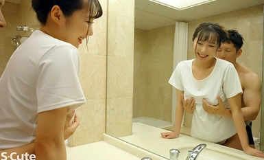 SQDE-002 冷静的关西方言变态妹妹。对不起，摄影师川川春香未央--第一次喷水喘气的性爱！