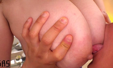 GAS-513 ヌルヌル爆乳ソープ 風俗デビューのKカップ 森咲しずね