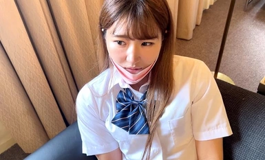 534POK-041 [Personal Photography] P-Life with Gal-like School Uniform Girl_Dominant Bitch Self-Ilating with Vile Sound