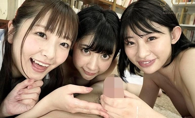 [モザイク破壊]STARS-308 教育実習生が巨根と聞きつけ校内中どこでも求愛ハーレム4Pを仕掛ける学園一美少女トリオ