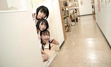 [モザイク破壊]STARS-308 教育実習生が巨根と聞きつけ校内中どこでも求愛ハーレム4Pを仕掛ける学園一美少女トリオ