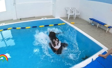 SORA-519 Swimsuit J-style devilish group water torture rape Shio Sato