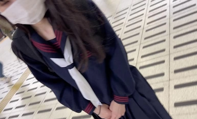 [モザイク破壊]534POK-062 顔出し【個人撮影】経験人数1人。紺セーラー服の低身長_垢抜けないオマ◯コちゃんとの割り切り映像