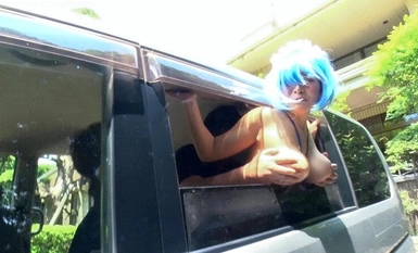 DJN-010 100cm boobs, big tits I-cup beautiful girl cosplayer outdoor exposure photo session