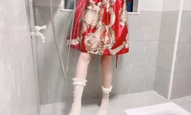 訂製小兔軟糖紅色洛麗塔浴室