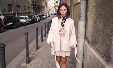 Street exposure and naked walking Bralessforever (Bitchinbubba) series of the best selection (19)